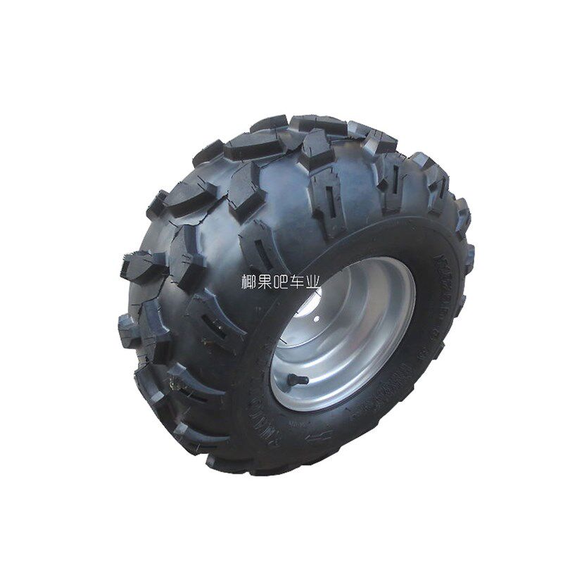 卡丁车配件 沙滩车18X9.5-8寸托花真空轮胎18X9.50-8轮胎带铁轮毂