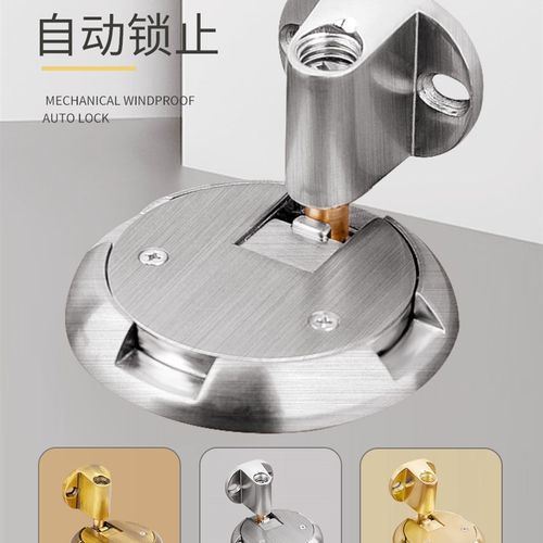 机械推拉地吸卫生间门吸自动锁止房间打孔门阻防撞强力阳台防大风