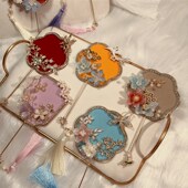 团扇新娘结婚秀禾喜扇婚扇婚礼中式 喜扇高级迷你小扇子