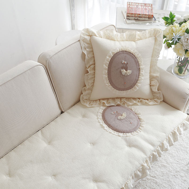 韩式毛绒法拉绒加厚冬季防滑四季皮沙发垫保暖冬天贵妃椅坐垫定做