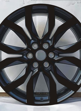 适用于凯迪拉克XT6 XT5轮毂贴18寸 20寸花瓣款防水防划痕全黑车贴