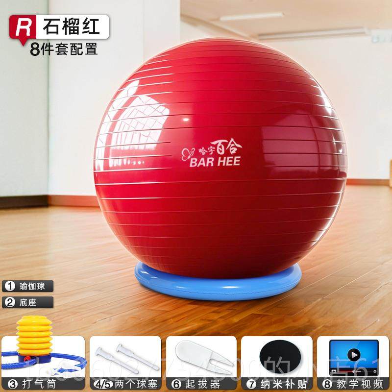 哈宇百合瑜伽球健身防加厚瑞士爆妇球环保孕球定位大BH-JSQ-6球龙