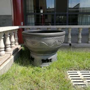 莲花直径8cm泥盆金缸荷0花缸乌鱼龟缸睡莲盆碗莲盆缸超大陶OAO瓷