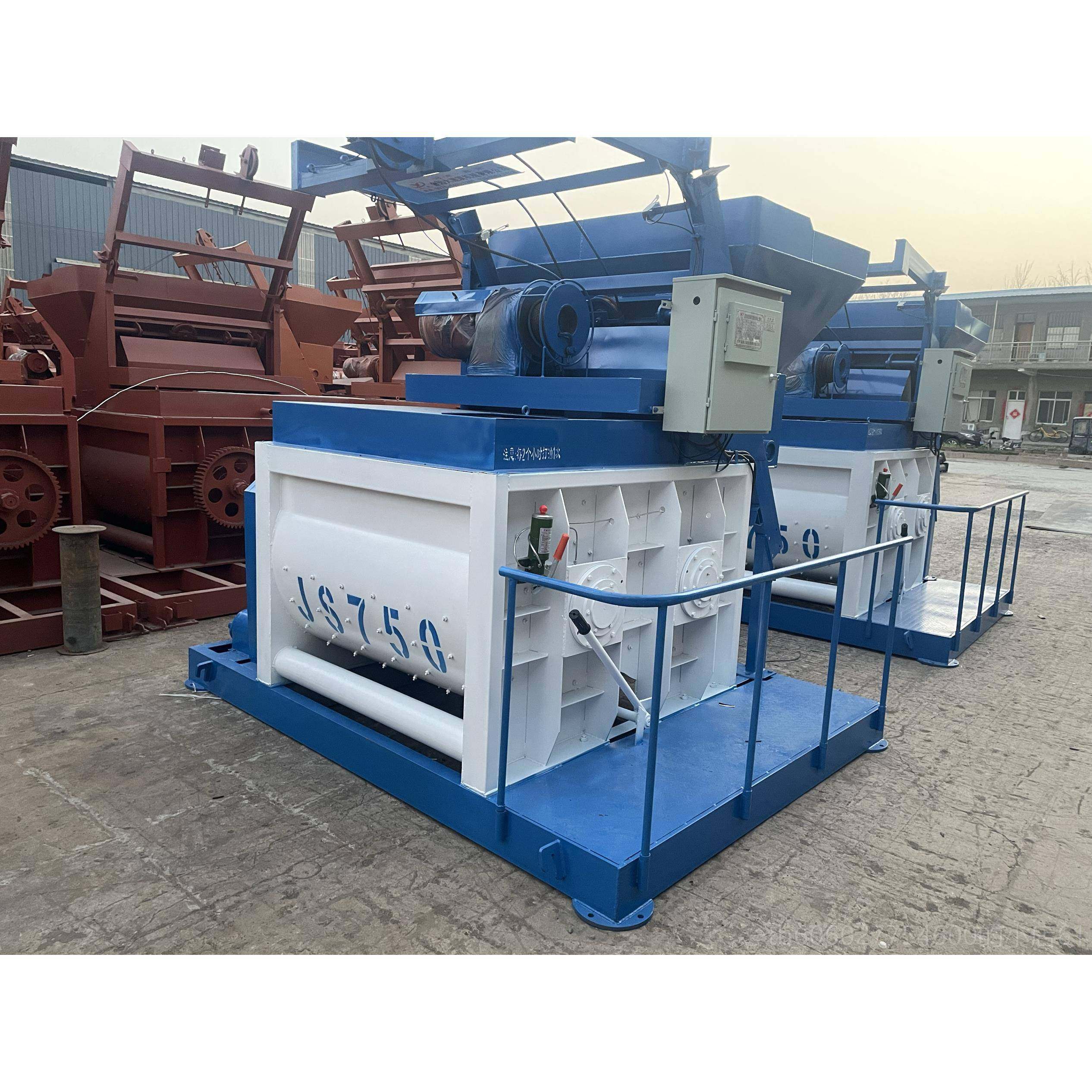 Js50/750/1000型强500\/750浆制搅拌机水全自动混凝土双卧轴泥砂