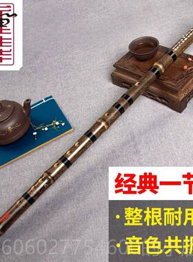 生华笛子初学成人基础OOG竹零业笛精制董专演奏紫竹横笛学生一节