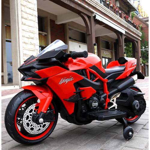 电动H2R摩托车宝儿童204年新款充托电玩具车可坐人2小摩车男女孩