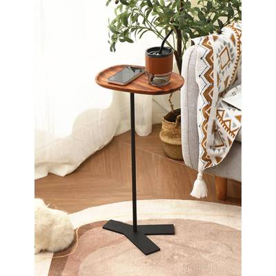 简约0256轻奢迷你实木床头小边几窄几桌客卧室沙发厅小角几可移动