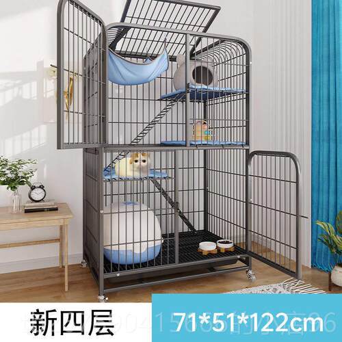 高档猫笼三层家用室内超自由子空间加粗加大密带厕所猫咪宠物猫舍