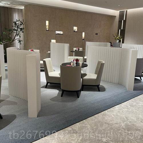 高档现移代动简约防水屏风隔断客纸厅办公室白色屏风可折叠隔断墙