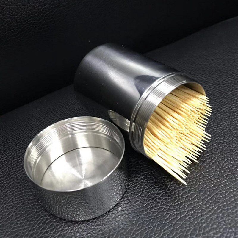 304不锈钢牙签盒创意便携牙签筒家用牙签桶家居用品牙签罐