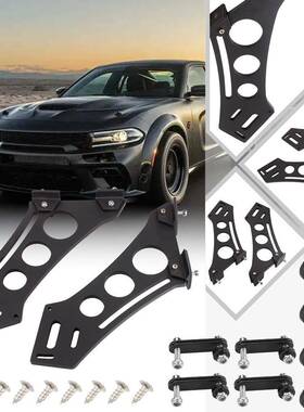 汽车改装用铝品合金尾翼寸装支架打孔尾安翼安装脚ZUX57寸10寸