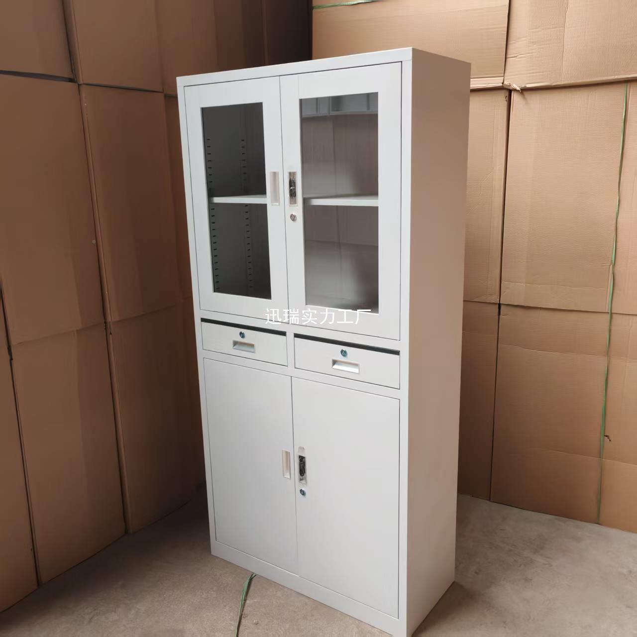 LYP钢制档案柜公管理文件柜办室铁皮资料柜财物务凭证带锁储存储