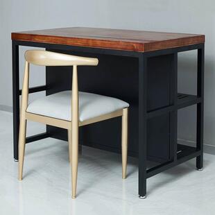 简约餐厨房中岛台实木铁边柜料理台烤箱柜置操作台艺家物用XKV备