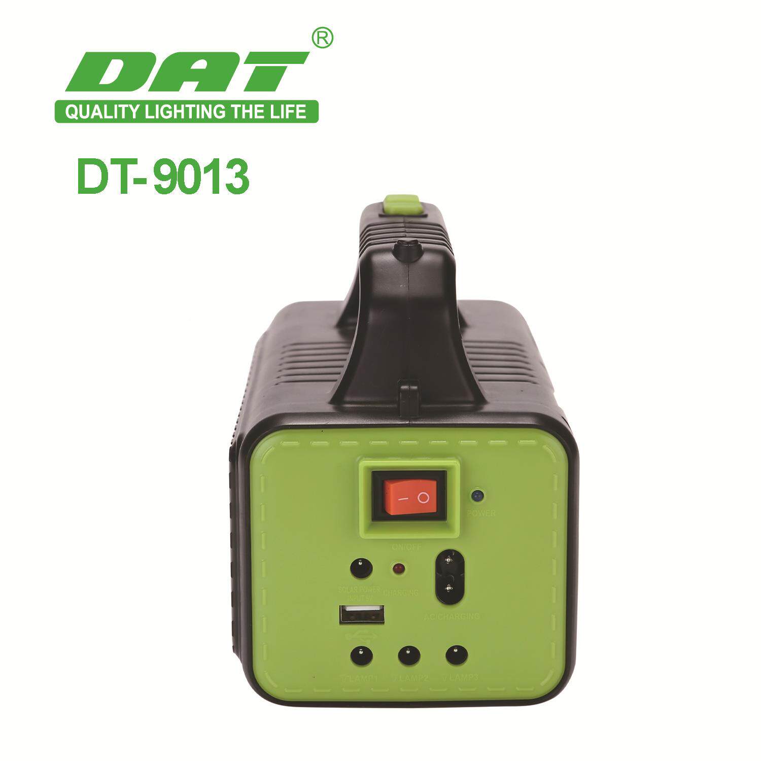DT-9013手提灯移动照明系统户LED灯照明3个小灯泡可电外应急充强