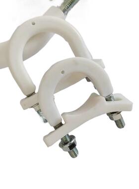 包橡镀锌U型管卡减震管夹用管夹胶镀锌834防船腐耐U型螺栓管卡国