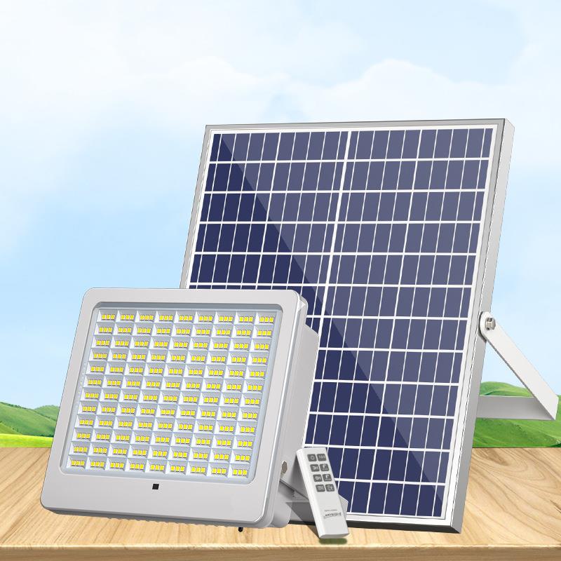 新农太阳能投光灯LDE防水照明村灯户外庭NNK院壁灯超亮功率路大灯