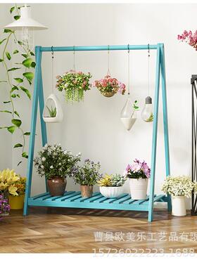 实盆木花架多小层室内绿萝多肉架子厅落PLU地阳台客吊篮花架