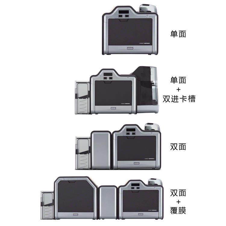 面HDP500双证卡打印0机员工证打印P机VC卡打HDP5000印机ICID芯片