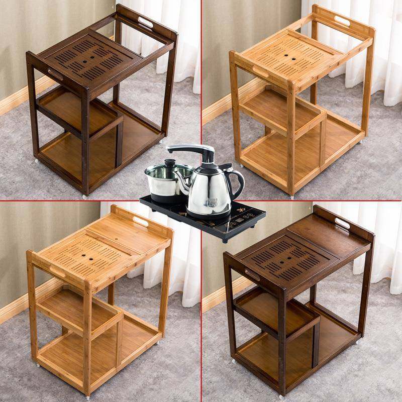 移动茶桌家用茶柜台茶LIB车实木茶盘茶一具套装烧水壶体茶水架茶