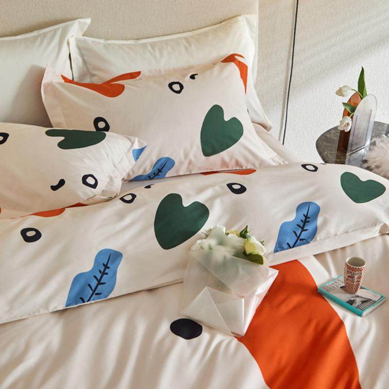 床60支磨毛数码印花四QOL件套设计感1.5米1.8米床秋保暖品冬双人