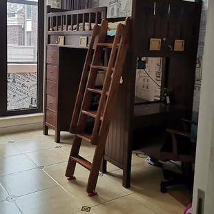 扶木梯子上铺寝室梯梯子儿童高低床家用下YCH直手梯实木阁楼爬梯