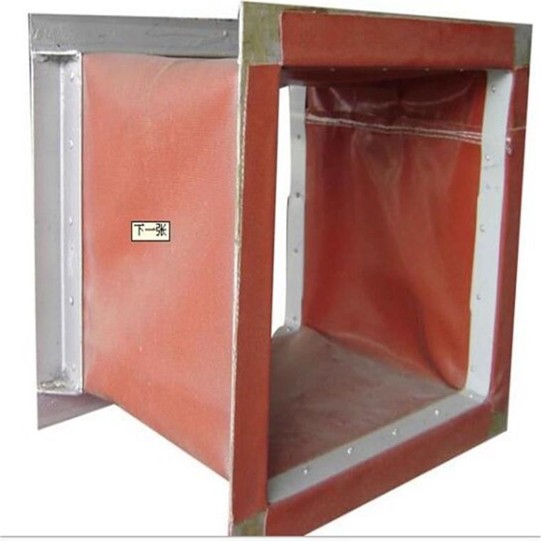 软筒风出风机软连接进口用HHL红色高温易安管装施工