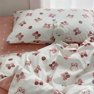 长绒无品牌/被套两套件纯棉印花床上人用品1.2米棉全棉儿童单三件