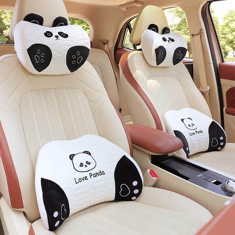 车头枕通护颈枕F778T665汽四季用冰丝记棉靠枕卡通可爱车内用驾驶