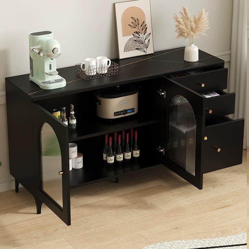 餐柜柜黑色房收纳储物厨柜边岩板复古风能茶水柜客HS-508厅吧台多,住宅家具,餐边柜,淘宝优惠券,粉丝福利购,淘宝优惠卷