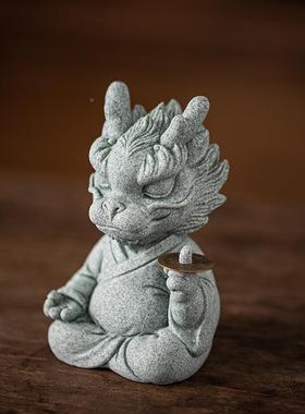 青饰砂石客一直HZI钱创意装饰品办公室有桌面家居摆件鱼缸厅造景