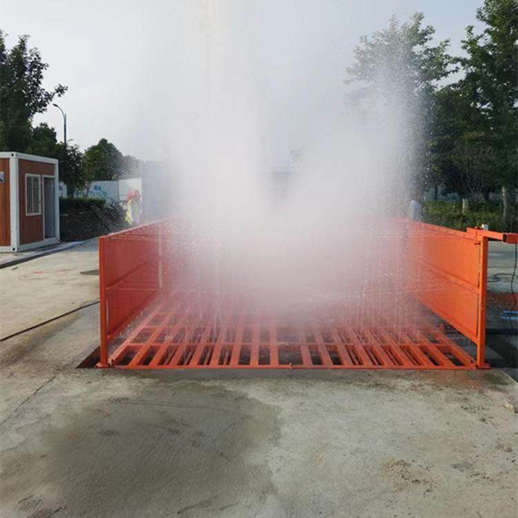 工程洗QMF轮机工地洗车台全动压平板式高冲洗平台自备冲洗设大量