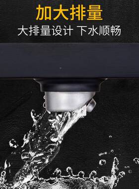 34锈钢隐形长地0漏浴室卫间防臭长生T68300隐条黑色隐藏地漏不盖