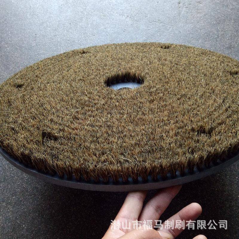 定刷制工业毛刷剑塑麻电木板圆盘毛刷pvc料清洗圆形植GGQ圆盘子
