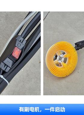 单刷电动光伏洗机鱼塘房厂房手持式伸缩YZH屋变换角度光设伏清清