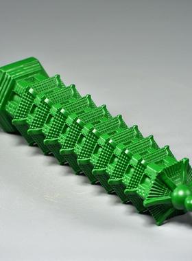 绿色木雕刻9层文昌塔件实木头办层九文昌塔家居客摆厅公LDS01074