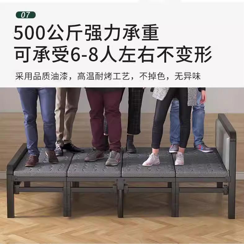 可折叠床家用单人床15.2米午睡床双人WLD1床床四折便携.米午休硬