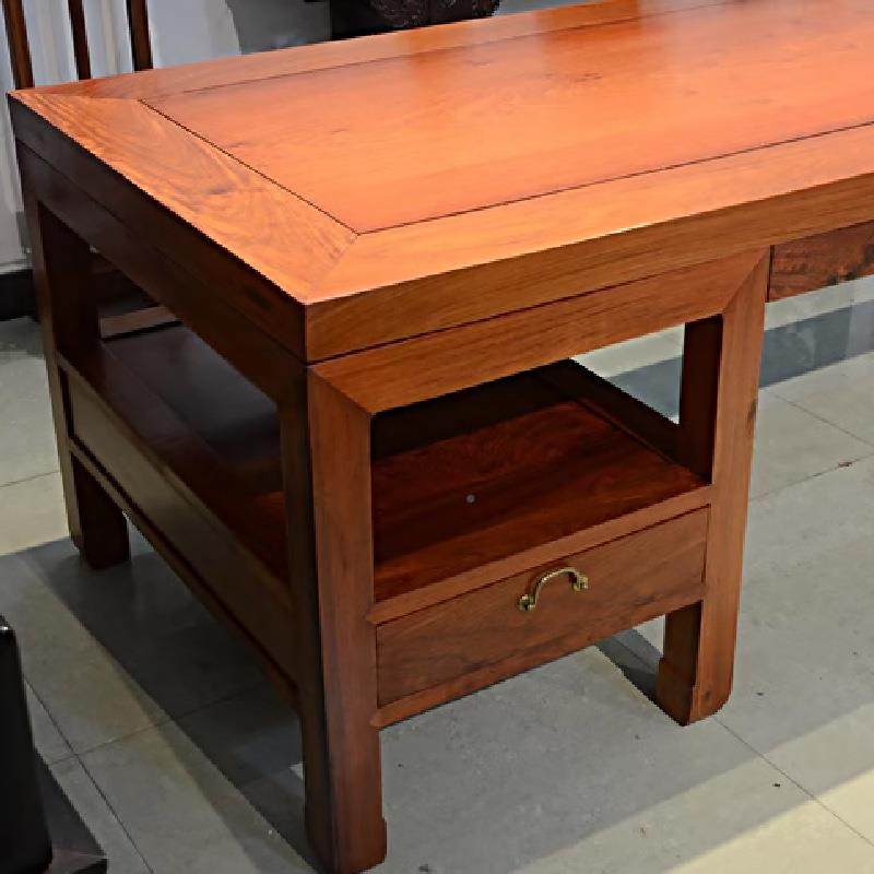 画案书画书桌实木厂家BVQ现货缅甸花梨中式桌案办桌公大果画紫檀