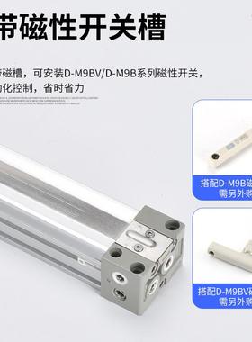 Y1B机械式气动滑台无杆气M缸1620252QVD40056-10020000