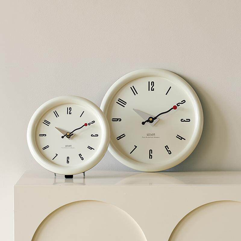 wozSEV挂om钟表钟客厅现代简约餐厅气创意复大古时o钟表挂墙