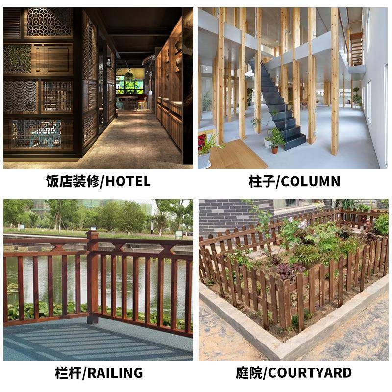不锈钢木柱座三底通梁防腐卡扣木桩座固定插连369横接件免焊脚套