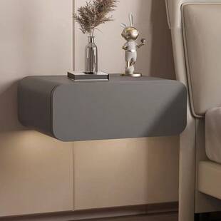 悬浮软包床头柜简约现代新款床边柜子家用卧室小型收纳柜