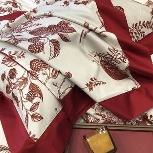 轻喜奢结NBD婚全棉件套纯棉数码 床印花四被套婚新婚被床品