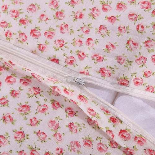 厂价式时尚简约棉水洗印DUM花床美盖全三床四件套绗缝被单