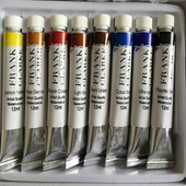 富兰克 水彩颜料12色装 跟富老师学画画 12色水彩画颜料