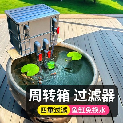 鱼缸过滤器玻璃上滤专用过滤盒槽顶部系统迷你一体式滴流壁挂盒子