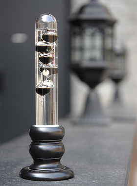 创意家居装饰复古伽利略玻璃温度计新年小礼活动礼品书架摆设教学