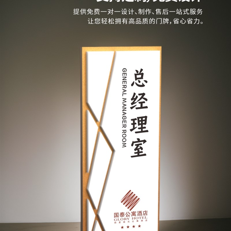 压克力办公室门牌订制公司部门标识牌总经理会议室董事长室科室标