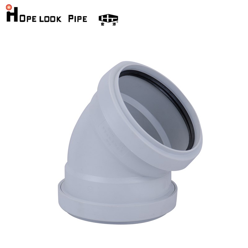 宏添静音排水管 dn110 pp管材超静音排水管异径三通