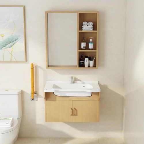 养老院洗手台盆镜柜一体浴室柜康养中心敬老院适老化台盆柜子定制