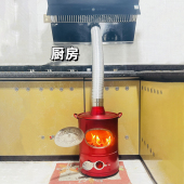 耐高温排烟管烧金桶通风管烧纸桶排气管不锈钢伸缩变形排气管家用